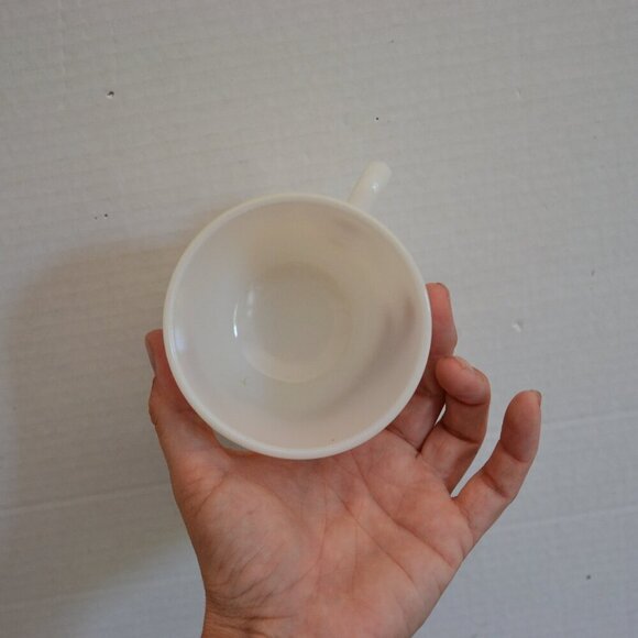 Vtg Hazel Atlas Milk Glass Mugs Rare - Picture 7 of 8